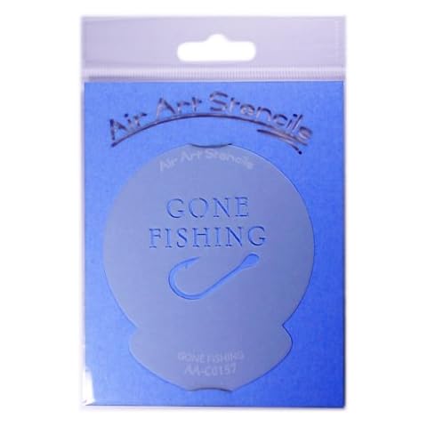 Gone Fishing Cupcake Stencil Reusable & Flexible for Cakes & Crafts Cover
