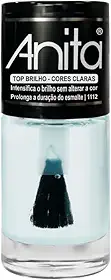 Esmalte Top Brilho - Cores Claras Top Coat 10ml,Anita - 1112