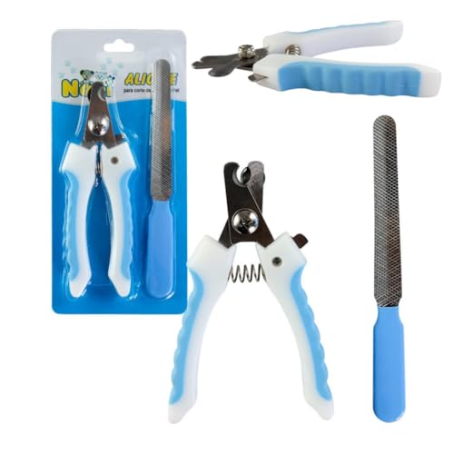 Alicate para Corte de Unhas de Pets AZUL Alicate de Unhas para Cães e Gatos Fácil de Usar Corte Prec