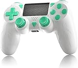 Bonacell Wireless Controller für Ps-4 Dual Vibration Kabellose Gamepad mit Turbo und 3.5mm Audio Jack/LED/Touch Pad für P-s4/Pro/Slim/Pc