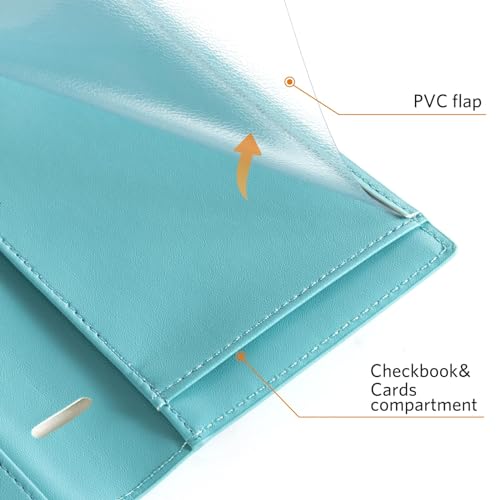 Image of CoBak Checkbook Cover for Women & Men - PU Leather Case with RFID Blocking | Classic Design Check Book Holder for Personal and Business