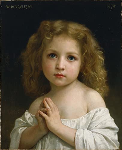 Affiche sur toile sans cadre SERENDIPITP peinture Bouguereau 50x70cm décoration murale chambre