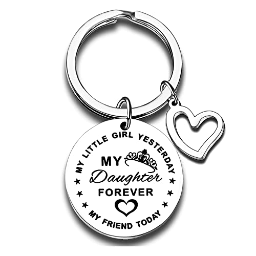 Porte-clés cadeau pour fille de la part d'une maman, d'un papa, d'une fille, pour une remise de diplôme, Noël, un anniversaire, pour une femme, ma fille éternelle Cover
