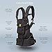 LÍLLÉbaby Serenity Airflow 6-in-1 Ergonomic Baby Carrier, Newborn to Toddler, Lumbar Support with Convertible Tote, Black