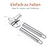 Amazon Basics 3-in-1-Dosenöffner aus Edelstahl, manuell und langlebig, mit Haken zum einfachen Aufhängen zum Trocknen, 21.59 x 5.08 x 4.45 cm