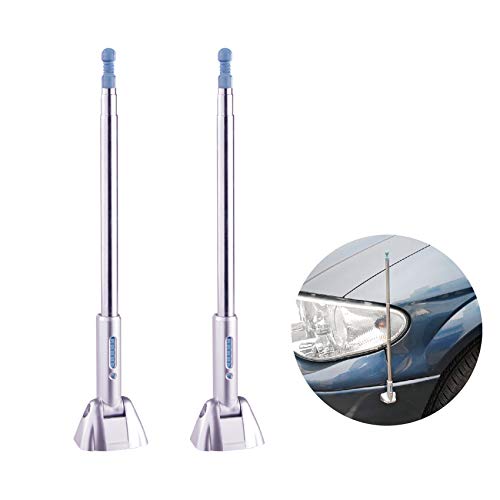 Car Safety Bumper Guard Corner Antenna Pole Parking Driving Assist Pole for New Drivers Adjustable Vehicle Protector for Measuring Distance to Prevent Scratches Collision Hypersonic - Pack of 2 by Hypersonic - Used condition - US$14.19
