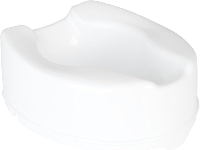 HOMECRAFT Savanah Raised Toilet Seat 6" without Lid, Elongated