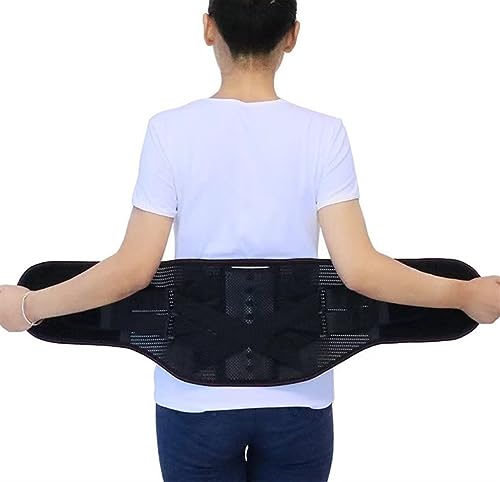 Support lombaire pour hernie et correction posture corset noir L