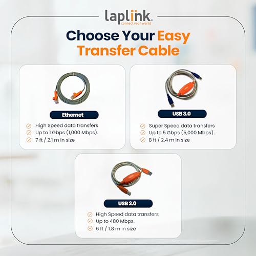 Laplink Easy Transfer Cable for Windows - Ethernet