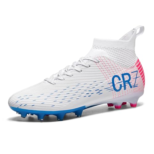 Image of Soccer Cleats for Mens Womens Indoor Turf Soccer Shoes Youth AG TF Training Football Boots Unisex