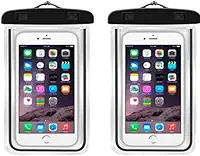 4 Capa Capinha Aprova Dágua Bolsa Impermeável Universal Para Celular (2 UNIDADES COR PRETO)