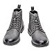 Santimon Men's Oxfords Boots Dress Casual Leather Chelsea Boots Fashion Formal Tuxedo Ankle Boot for Men Grey 12 US