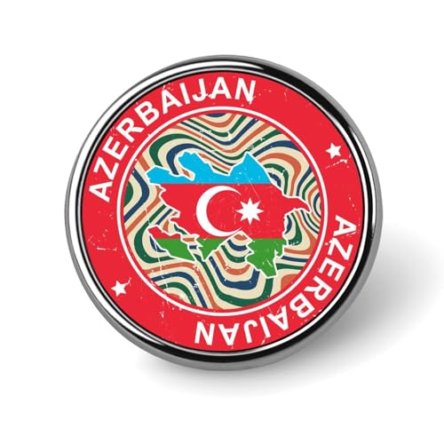Pin esmaltado de Azerbaiyán Evans1nism con bandera nacional para solapa de chaqueta