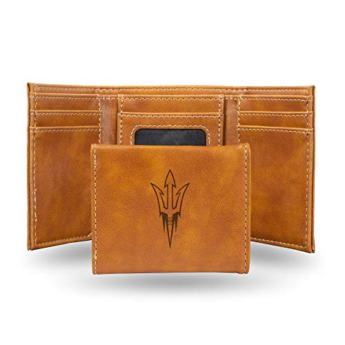 Image of Rico Industries NCAA Laser Engraved Trifold Laser Engraved Tri-Fold Wallet - Men's Accessory