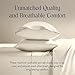 Brooklinen Luxury Percale Sheet Set - 4 Piece 100% Cotton Bed Sheets - 1 Fitted & 1 Flat Sheet, 2 Pillowcases - Cotton Percale Sheets for Hot Sleepers (King Size, Cream)