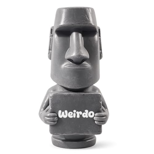 Figura decorativa Moai de resina divertida para amigos miniatura 1