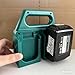 4-Slot Battery Carrying Holder for Makita 18V & 14.4V, Batteries Tool Case Storage Organizer Rack for Makita, Portable and Rugged Battery Caddy with Handle for Jobsite and Mount Bag Use