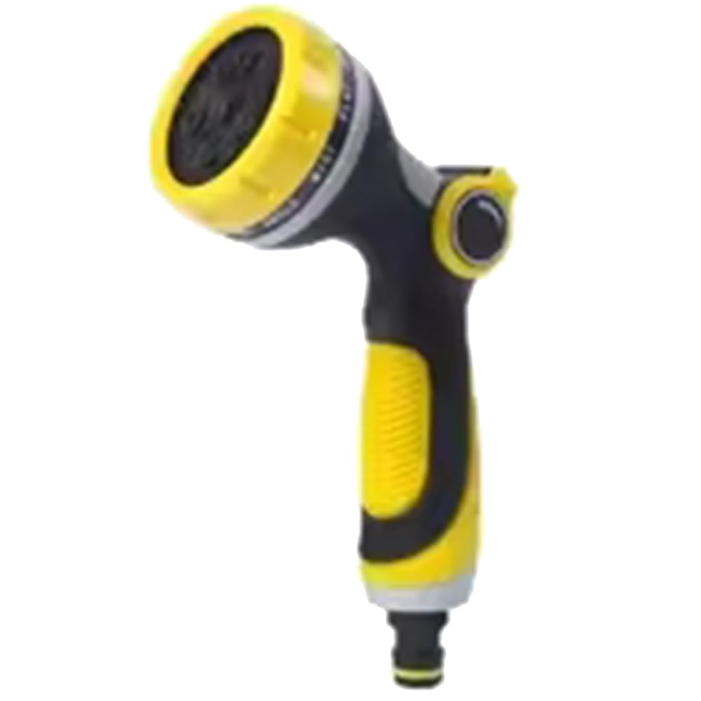 Jnchdghwa Yellow Garden Sprayer With 10-Function High-Pressure System Featuring Adjustable Nozzles, Ideal For Lawn Irrigation And Sanitation Sprinkler