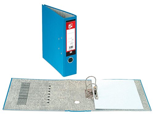 5 Star Lever Arch File 70mm Spine Foolscap Blue