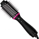 Hair Dryer Blow Dryer Brush in One, Professional Hot Air Brush 4 in 1 One Step Hair Dryer and Styler Volumizer with Negative Ion for Drying, Straightening, Salon for All Hair Types