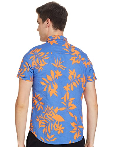 Image of Ketch Men's Cotton Slim Fit Printed Half Sleeve Shirt