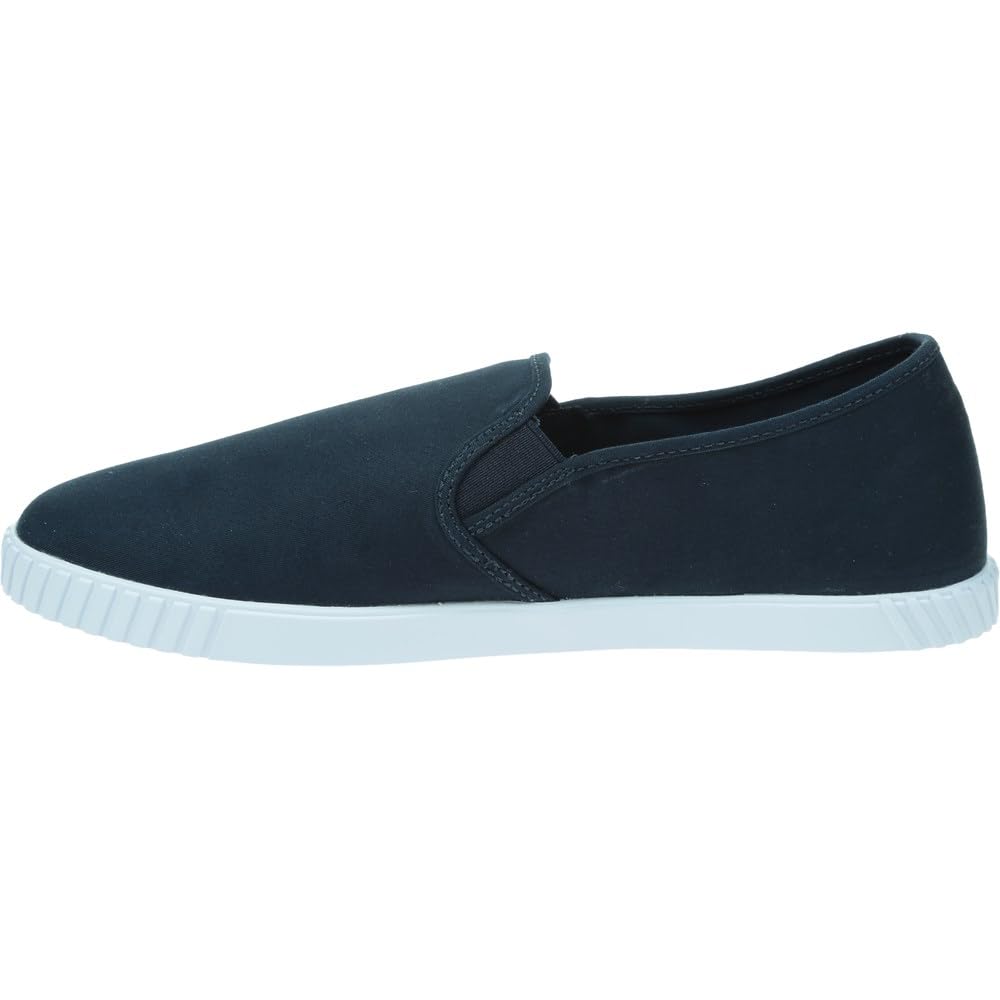 Tommy Hilfiger Calzado Mujer Canvas Slip-On Sneaker Mocasín, Schwarz (Negro), 39