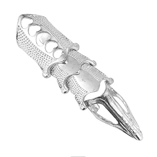 Anel Garra Gótico Cosplay Prateado H1257