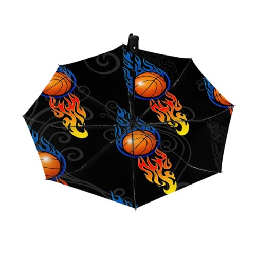 Parapluie de voyage compact et robuste, parapluie pliable automatique et réversible coupe-vent