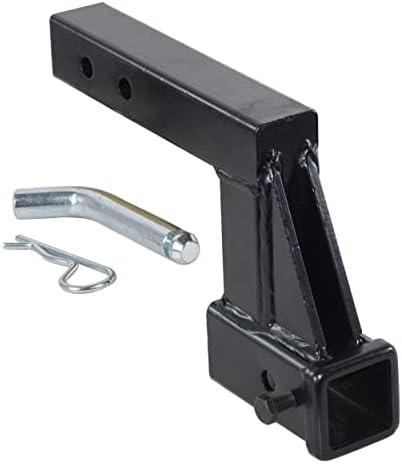 Amazon.com: MaxxHaul 50909 Trailer Hitch Riser for 2 inch Receiver with ...