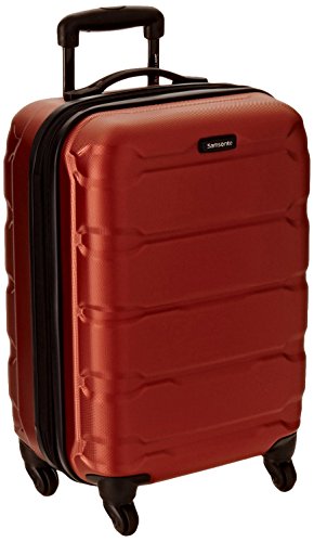 Image of Samsonite Omni PC Hardside Expandable Luggage with Spinner Wheels, Burnt Orange, Carry-On 20-Inch, Omni Pc Hardside Expandable Luggage With Spinner Wheels