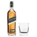 grant's whisky green label  Johnnie Walker Green Label Set con Vidrio Tumbler Whisky Blended Whisky 15 años, Scotch, Alcohol, Botella, 43%, 700 ml