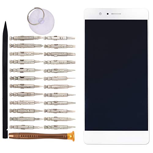 Image of LCD Screen Display Digitizer Touch Panel Without Frame Screen Replacement for Huawei P9 lite G9 Lite Honor 8 Smart VNS-L31 VNS-L21 VNS-L22 VNS-L23 VNS-L53(White)