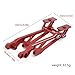 Rc Toys Repair Parts For Arrma For Kraton For Typhon 6S 1/8 Aluminum Alloy Wing Mount Heavy Duty RC Car Model Accessory Replace Upgrade Parts(Red)