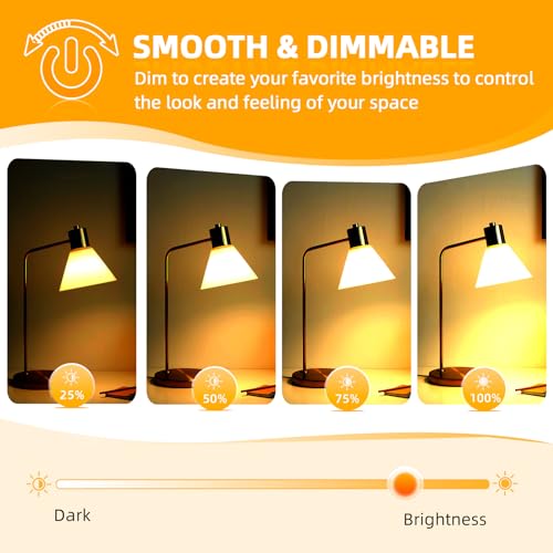 Liuyife G45 E14 Golf Ball Bulb 42W, Dimmable, Warm White 2700K 613LM, SES Small Edison Screw Mini Globe - Image 3