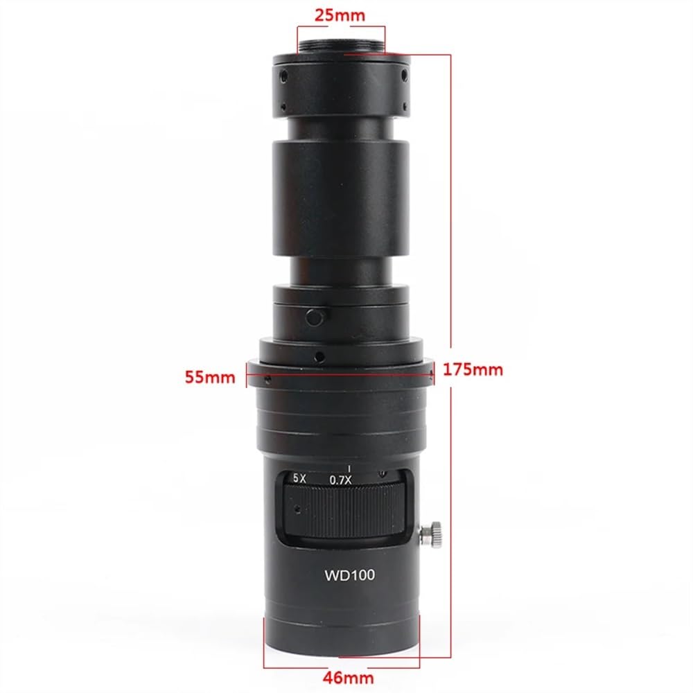Microscopio Cámara de microscopio Digital con Video Tipo C, HDMI, UHD, 4K, 1080P, IMX415, Lente C-Mount 500X, luz LED