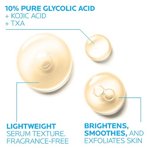 La Roche Posay Glycolic Acid Serum With Kojic Acid And Vitamin B5, Reduces Dark Spots And Discoloration, Skin Tone Corrector To Brighten & Even Skin Tone #TOP5