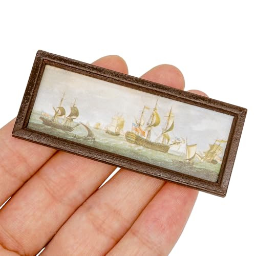 Pacchetto Incluso: Riceverai 1x quadro per la casa delle bambole. Con il suo design elegante e l'aspetto realistico, questo quadro porta un tocco di sofisticazione e cultura alla tua casa delle bambole o alla tua esposizione in miniatura.