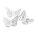 AGCFABS 100 Pcs/Pack Butterfly Hollow Charms for DIY Handmade Pendant Making Necklace Bracelet Earring Bag Decor Clothes Jewelry Decoration Accessories (Silver)