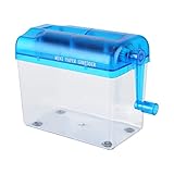 Mini-Hand-Aktenvernichter, A6, tragbarer Hand-Aktenvernichter, Mini-Papierschleifer, Papierschneidemaschine, Schneidwerkzeug für den Home-Office-Desktop (Blau)