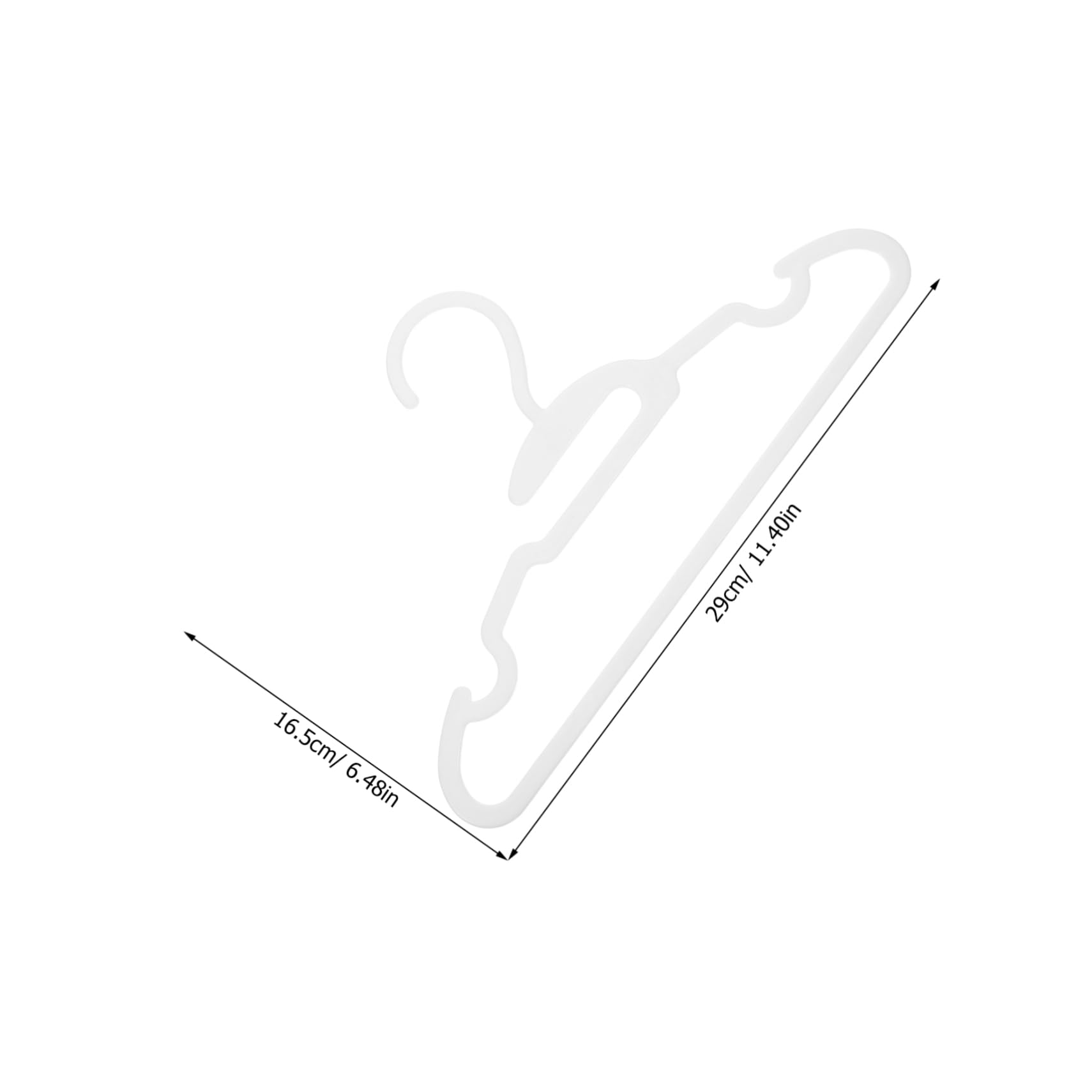 MUCKLILY 30pcs Baby Hangers: Plastic Baby Hangers - No Marks Clothing Organizer Racks for Toddler and Kids Garments Space Optimization