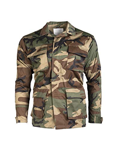Alta qualità Mil-Tec Us Tipo Bdu W/l, Giacca Unisex Adulto, Nero, XL