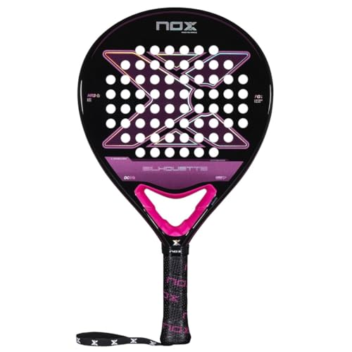 Padel Racket X-ONE Silhouette 2025 | Oversized Round Raquet | Carbon & Fiber Glass 3K | HR3 Core for Power & Control | Lightweight Raqueta de Padel | Paleta for Beginners & Intermediates Players