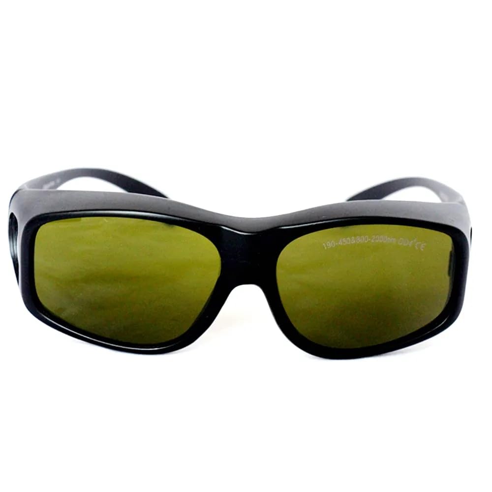 Lunettes de protection laser pour 190 nm-450 nm et 800 nm - 2000 nm OD4+ T%=30 EP-5-9 avec étui