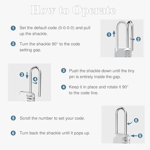 Image of 2 Pack Combination Locks, 4 Digit Outdoor Waterproof Padlock for School Gym Sports Locker, Fence, Toolbox, Case, Hasp Cabinet Storage.