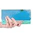 Produktbild Einzigartige benutzerdefinierte schöne Tropische Malediven Insel Strand Meer Frauen Trifold Wallet Lange Geldbörse Kreditkarteninhaber Fall Handtasche
