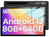 【FHD-Display + Dual-Lautsprecher + Dual Kamera】Tablet verfügt über einen IPS-High-Definition-Bildschirm, einen 1280 x 800 IPS-Bildschirm und hervorragende Dual-Lautsprecher für hochauflösende Bilder und klarere Klangqualität. Der Bildschirm nimmt G+P-Technologie an, und der Touch-Sensor wird in die bestehende Struktur des LCD-Bildschirms integriert, um dünnere, leichtere und empfindlichere Berührung zu erzielen. Dual Kameras zeichnen aufregendes Leben jederzeit auf.