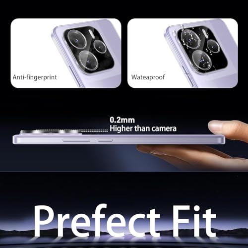 Image of Xmon Back Camera Lens Protector for Redmi Note 14 5G (1 Pack) Premium Camera Glass Protector Guard, Anti-Scratch, Ultra-Clear, Easy Installation