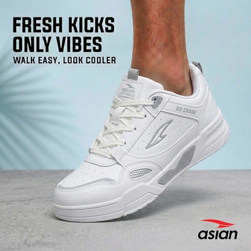 Image of ASIAN Tango-01 Men's Sneakers | Stylish Synthetic Upper, Air-Cooled Cushion Comfort, Durable PVC Sole | Daily Use Shoes for Office & Travel