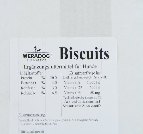 MERA Essential Biscuit 10kg, Premium Leckerli für alle Rassen und Größen, ideal als Belohnung, mit natürlichen Zutaten