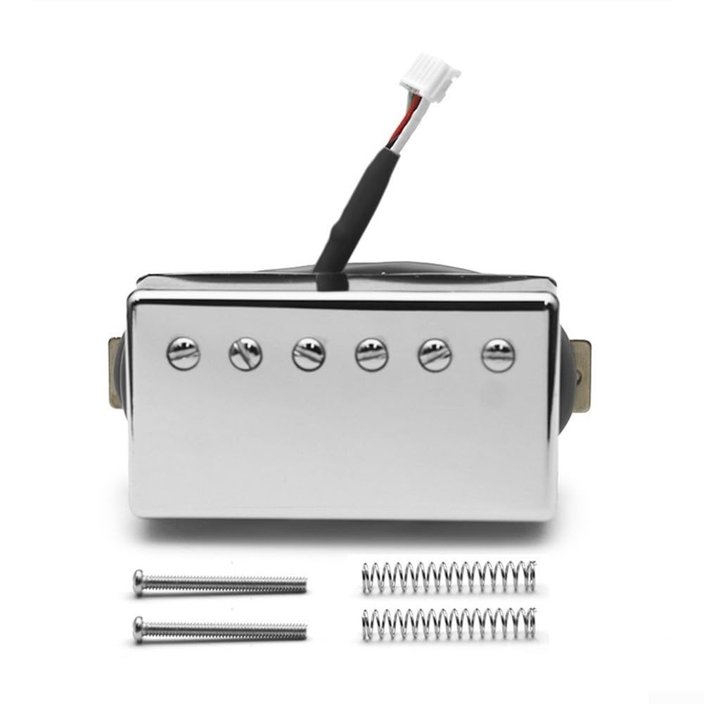 Alnico II - Pickup per chitarra elettrica, alloggiamento magnetico in ottone, 5 pin, schermatura senza rumore, argento, 7 x 3,9 cm (oro 57+ (8,5 K))